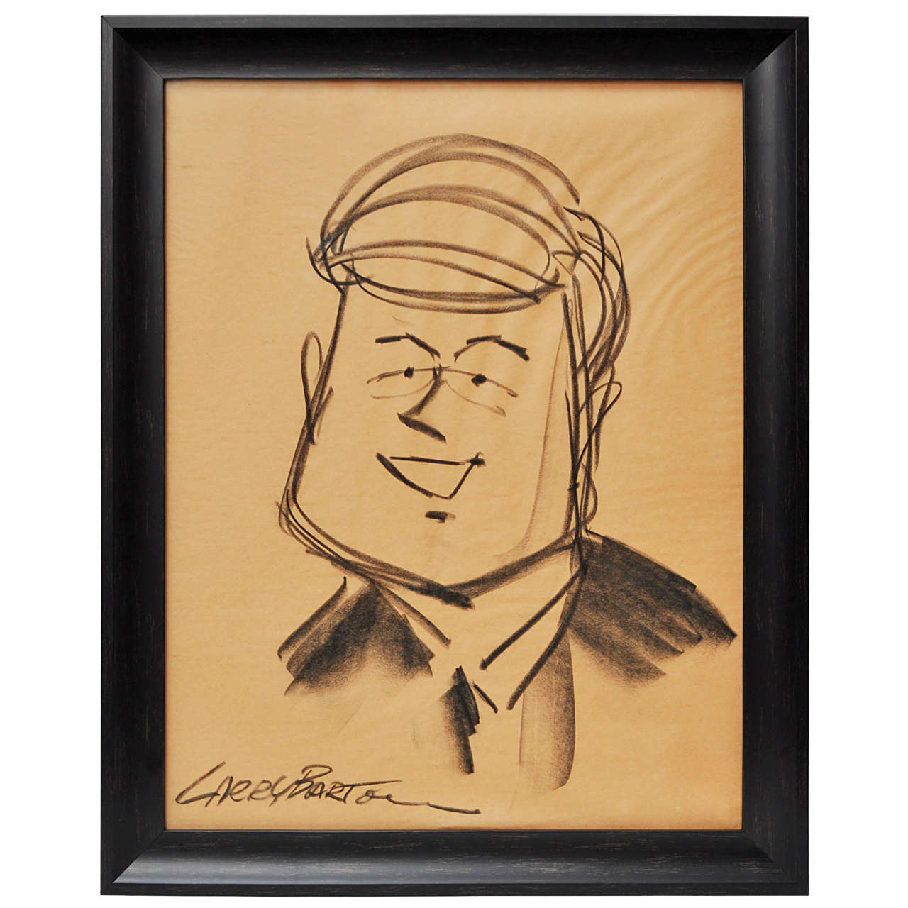 JFK Caricature by Larry Barton For Sale