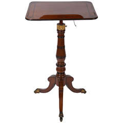English 19th Century Regency Period Mahogany Reading Table 11