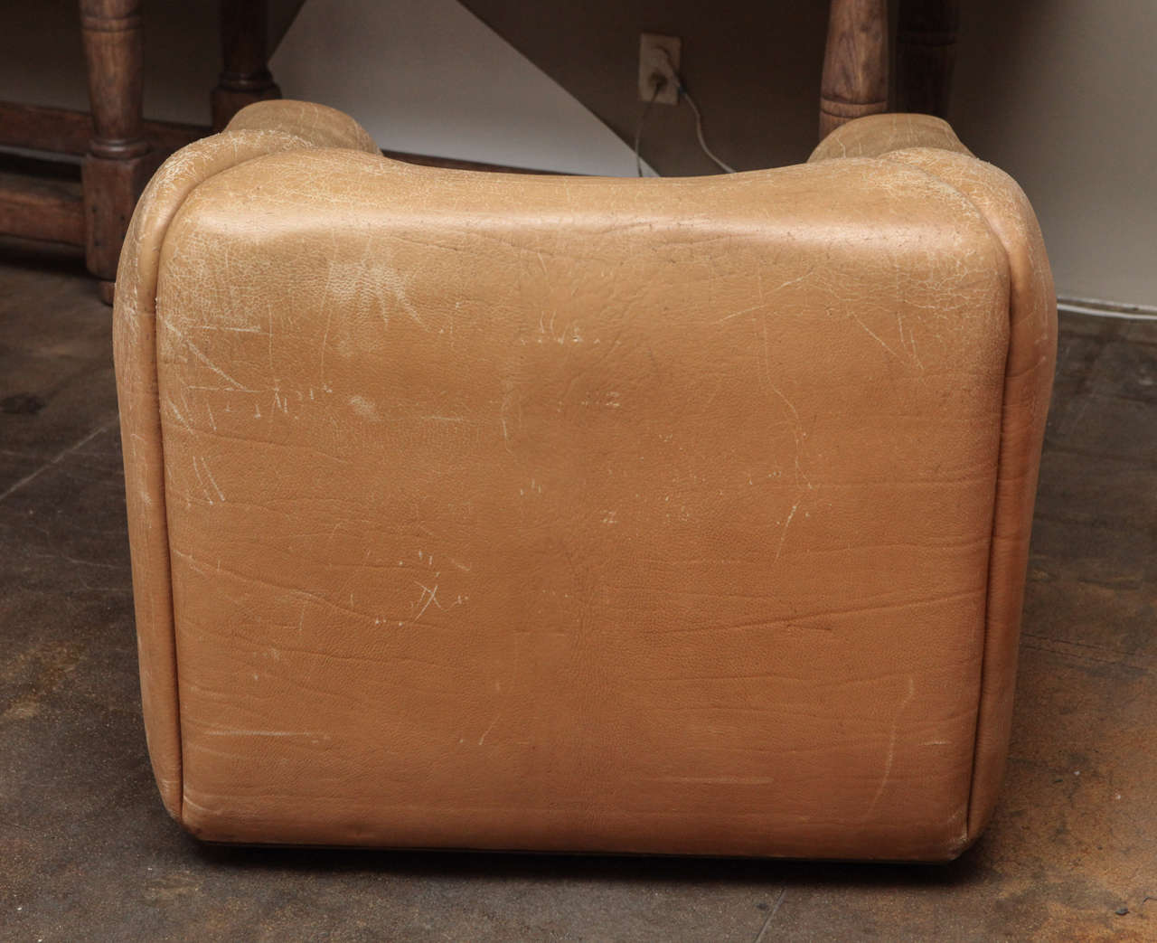Wood Original De Sede Chair Leather Lounge Chair