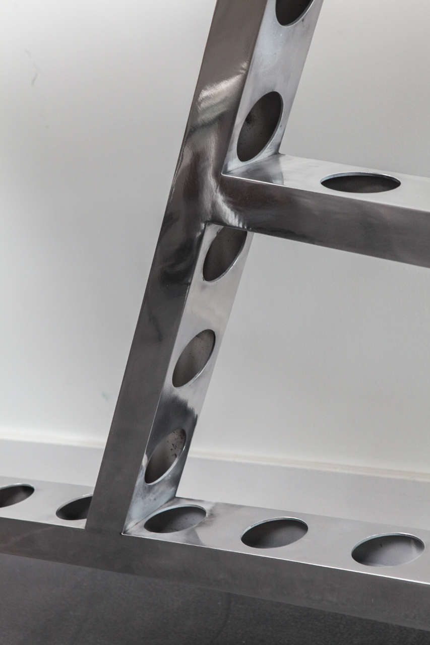 Mid-20th Century Aluminum Aviation Elements  Bar Table