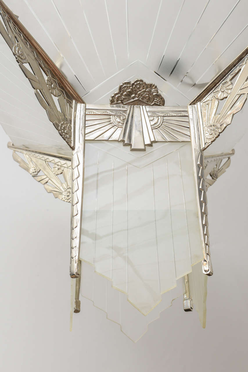 French Art-Deco chandelier 1