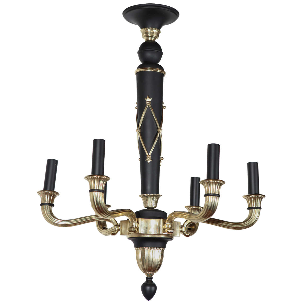 French Regency Revival Style Chandelier For Sale