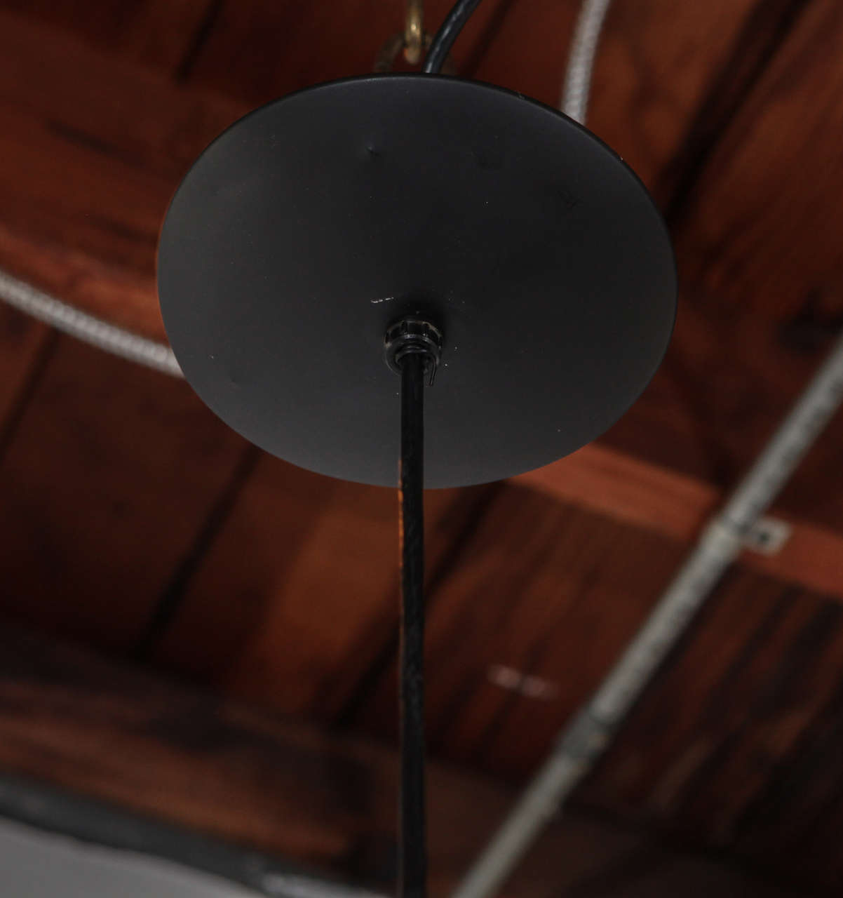 Metà XX secolo Ciondolo dipinto di metà secolo di Lightolier in vendita