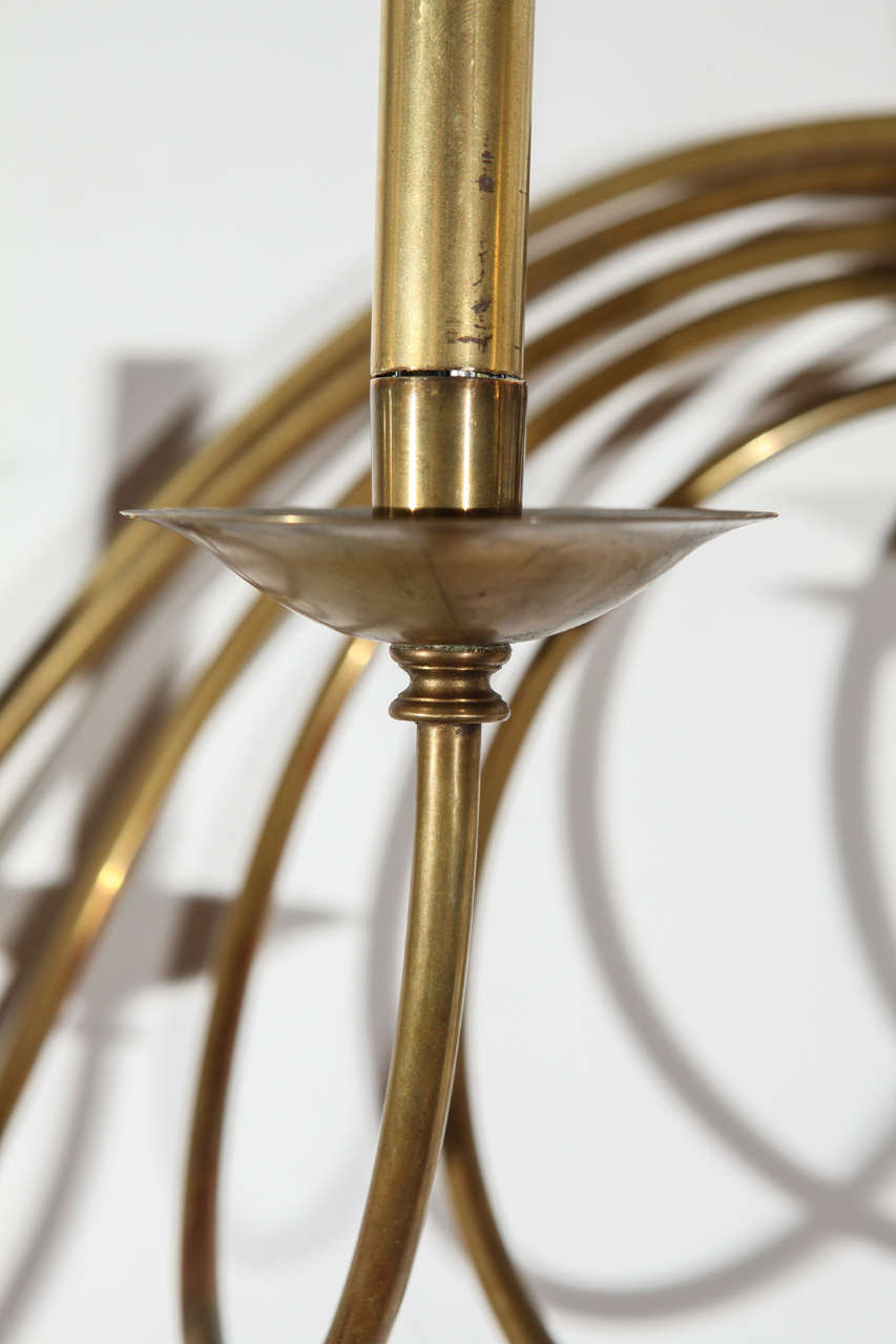 Mid-Century Brass Sconce For Sale 2