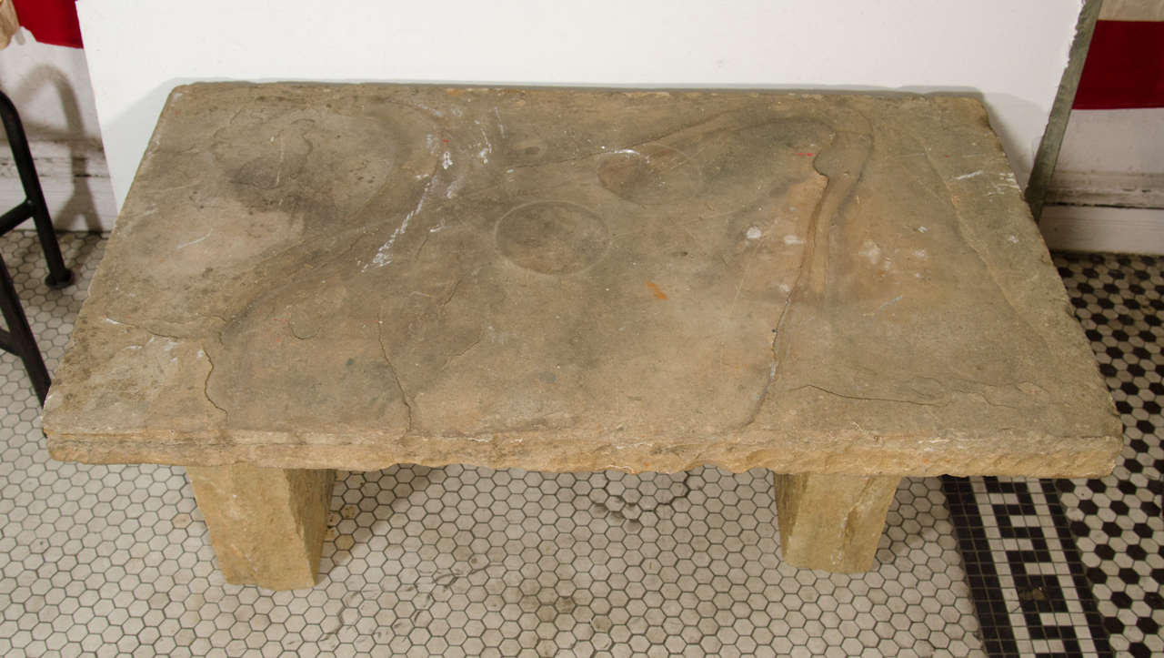 USA Stone Bench In Good Condition For Sale In New York, NY