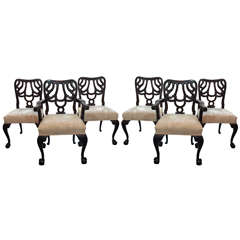 Set of Six Antique English Dining Chairs