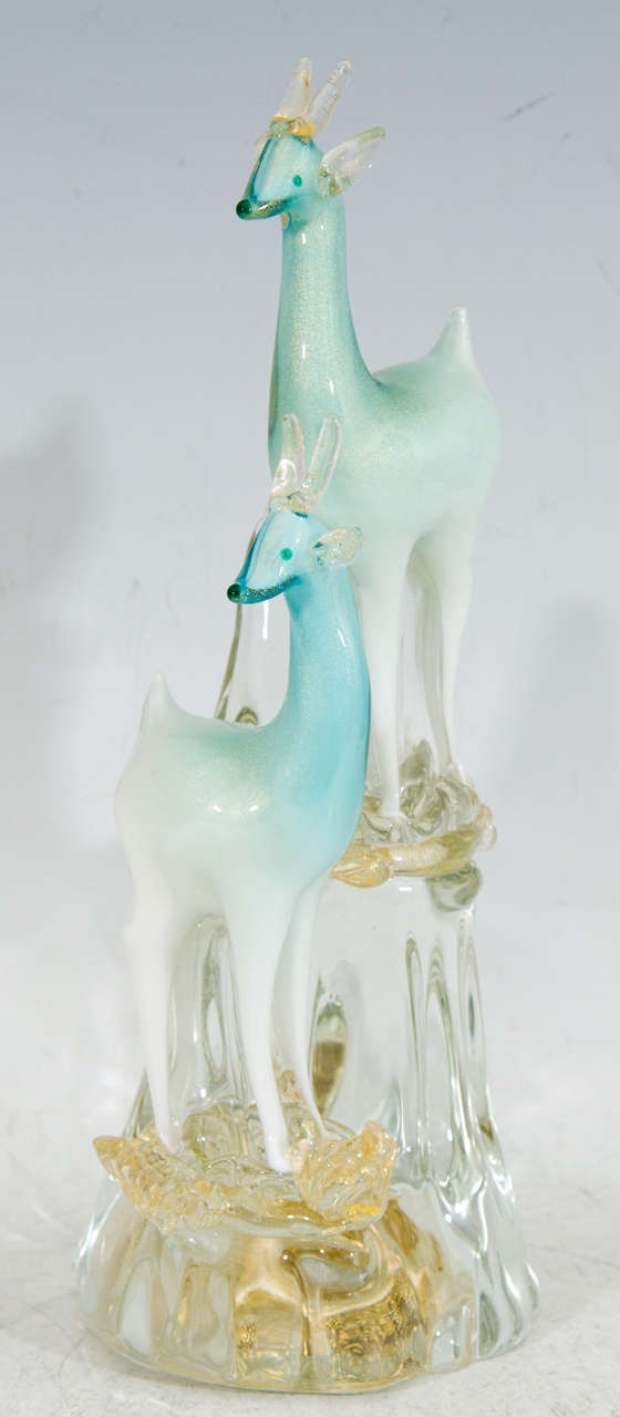 A vintage rare Murano glass figurine of deer attributed to Marco Zanuso

Good vintage condition with age appropriate wear.

Reduced from: $2,450