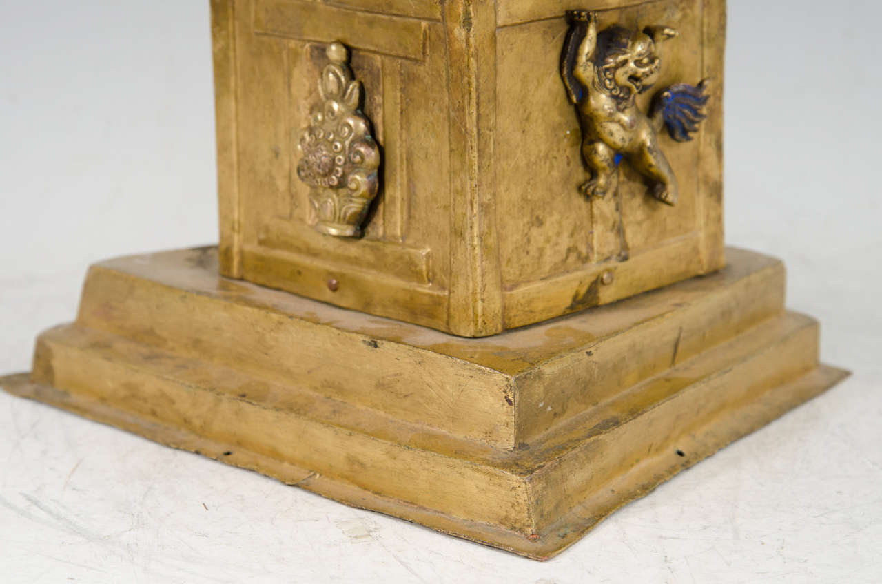 Late 18th or Early 19th Century Architectural Tibetan Reliquary Top In Good Condition In New York, NY