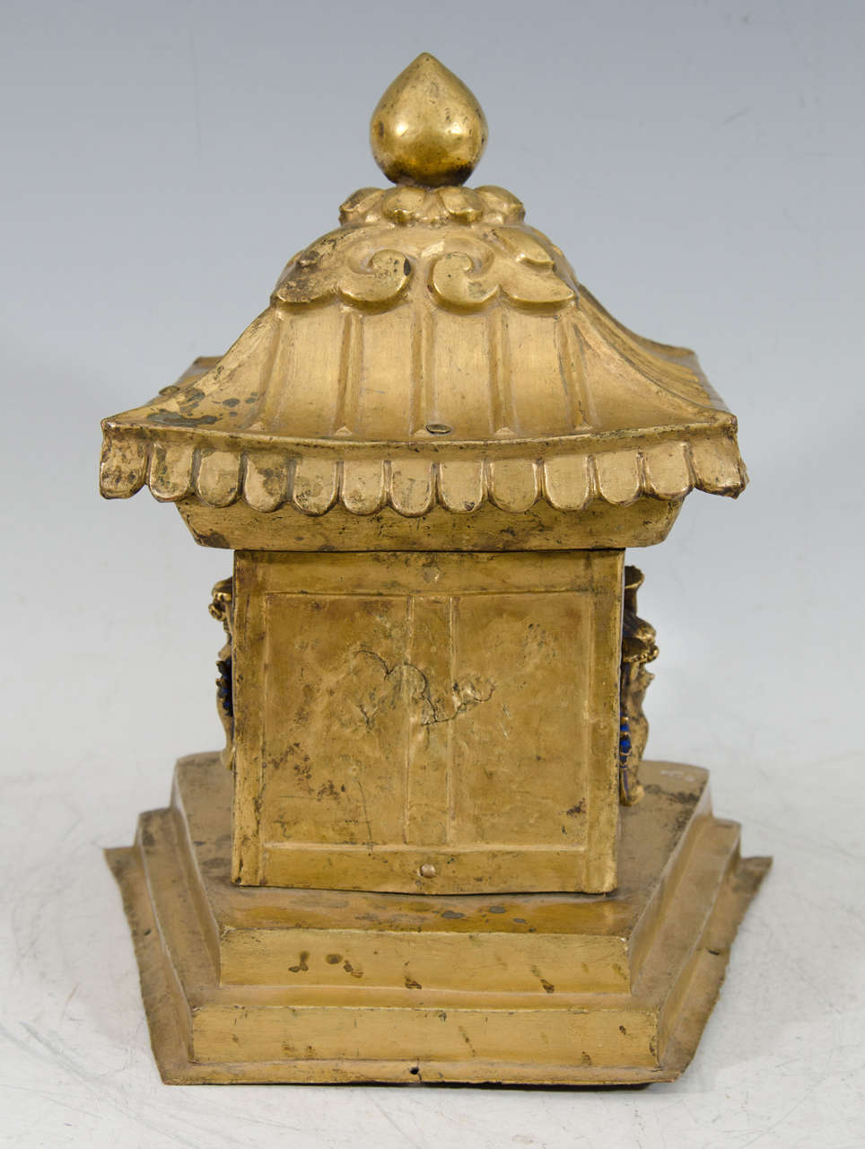 Late 18th or Early 19th Century Architectural Tibetan Reliquary Top 4
