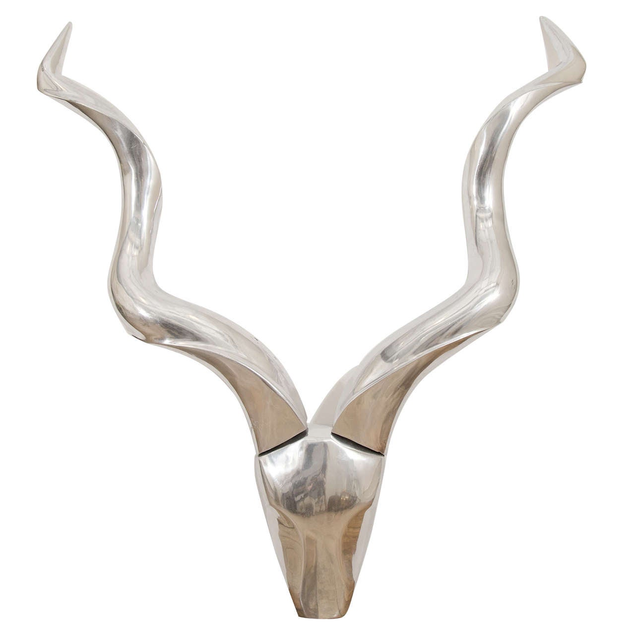 Fantastic Abstract Sculpture of an Antelope Head by Arthur Court, circa 1970s For Sale