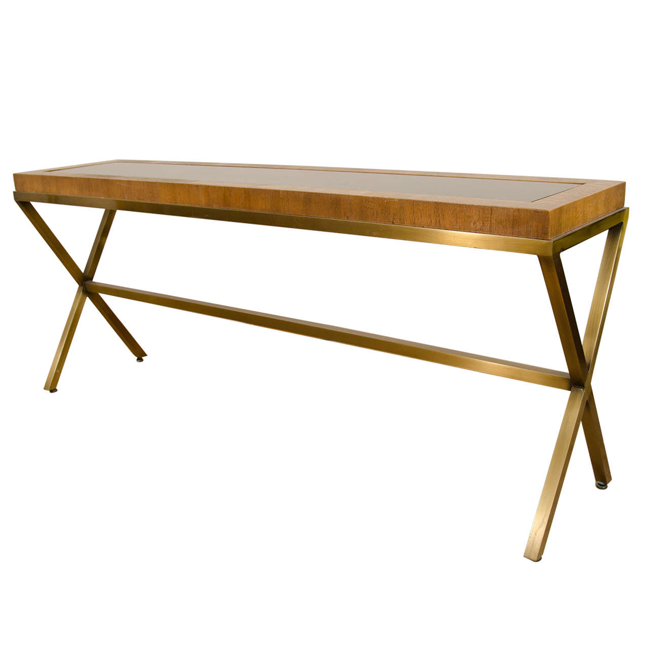 Great Mastercraft X-Base Console Table For Sale