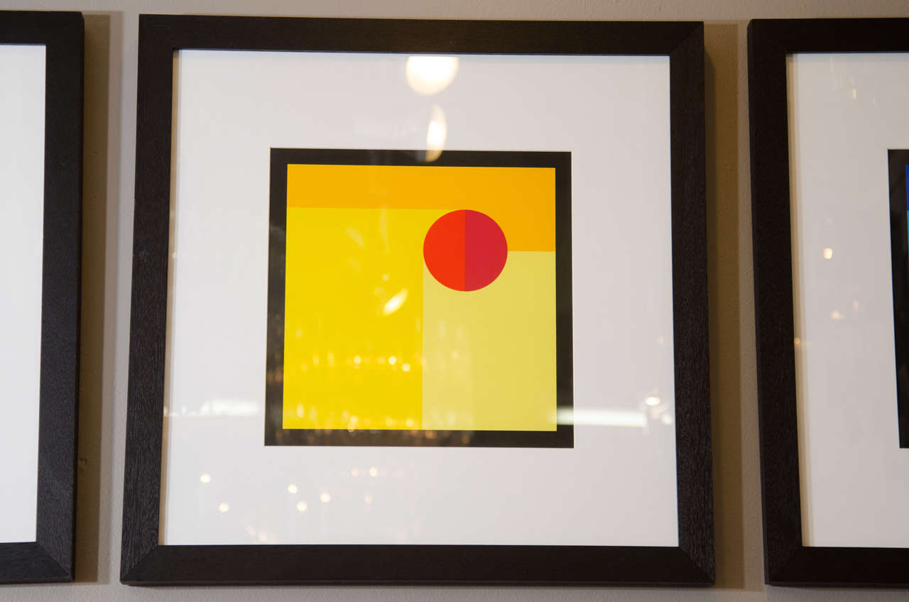 Mid-Century Set of Six Silk Screen Prints by Jo Niemeyer In Good Condition In New York, NY