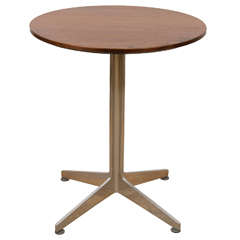 Modernist Teak Circular Top Side Table 11