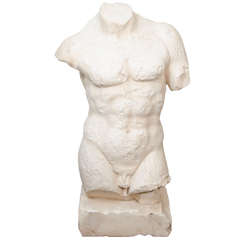 A 19th Century Marble Torso Sculpture