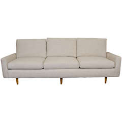 Mid Century Three-Seat Sofa by Florence Knoll