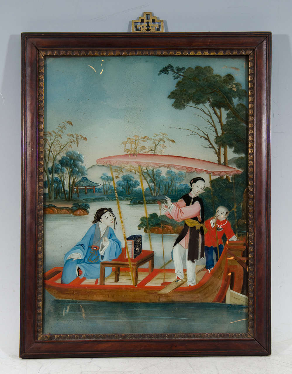 Antique Chinese Reverse Painting on Glass of a Tang Dynasty Student at 1stDibs chinese reverse