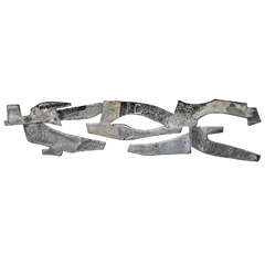 Large-Scale Aluminum Wall Sculpture by James Myford