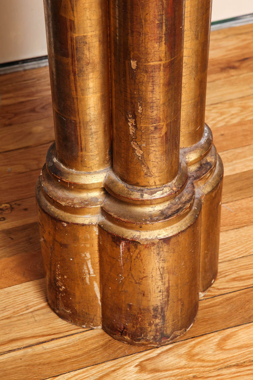 18th Century and Earlier Neo-Gothic Cluster Column Pedestal
