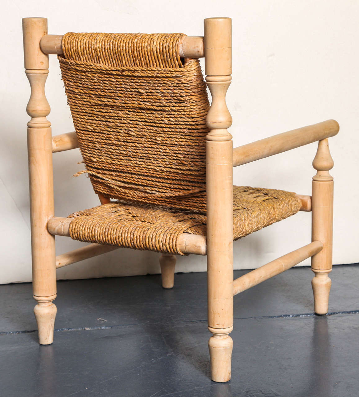 Pair of 1950s French Armchairs in the style of Charlotte Perriand 1