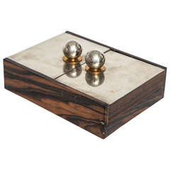 French Deco Macassar Ebony Box