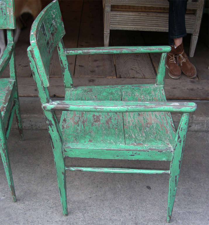 Wood Two 1920s Dutch Chairs For Sale