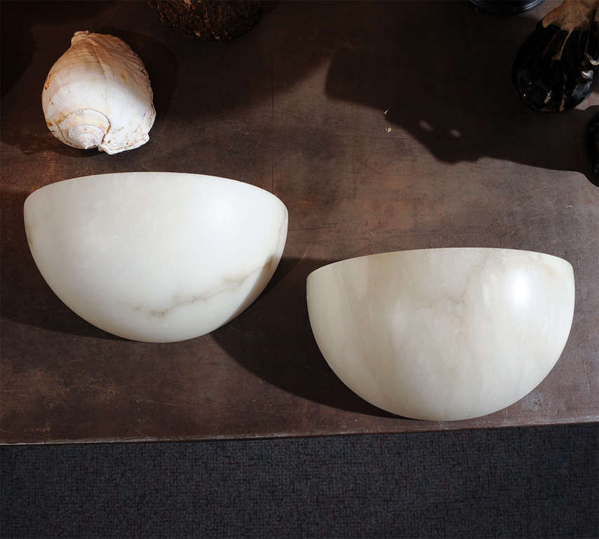 Alabaster Quarter Spheres