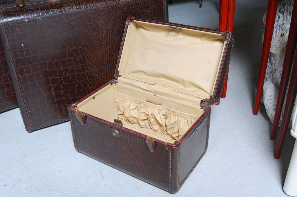 Brass Vintage Set of Samsonite Luggage