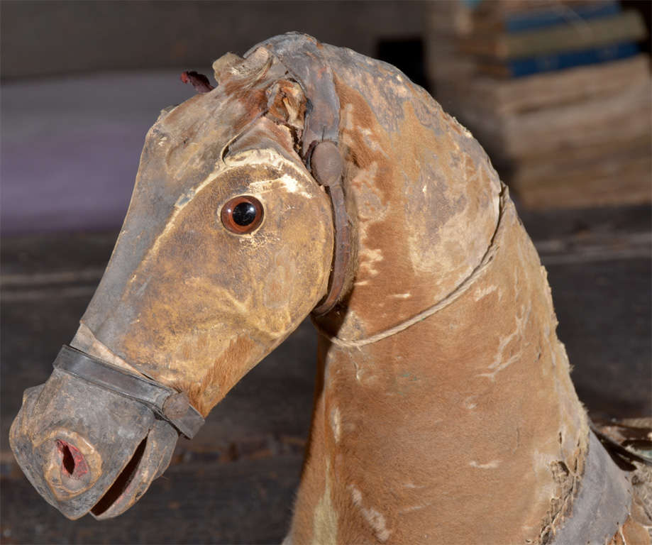 Horse Figure with Hide In Distressed Condition In Dallas, TX