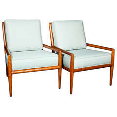 Pair of T. H. Robsjohn Gibbings Arm Chairs