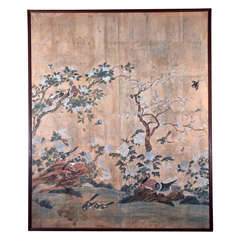 Antique Gracie Chinese Wallpaper Screen