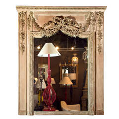 Antique French Over Mantel Mirror