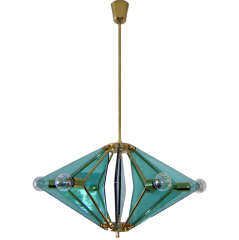Exquisite Italian Glass Pendant Chandelier