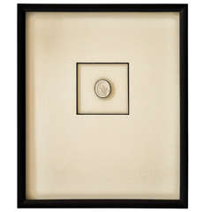 Framed Antique Intaglio Circa 1870