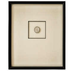 Framed Antique Intaglio Circa 1870