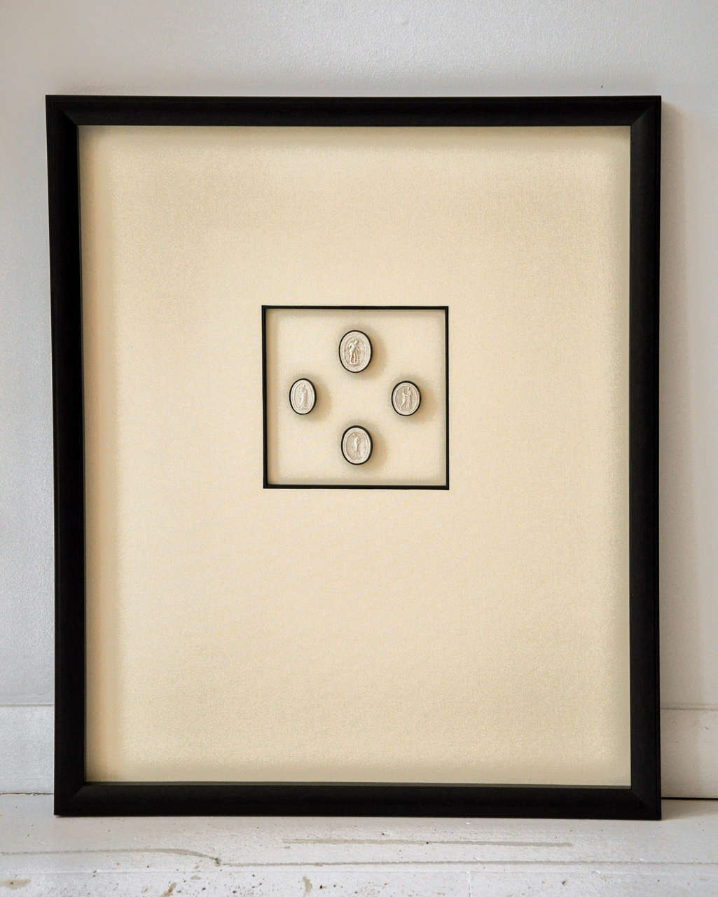 Framed Antique Intaglios Circa 1870
