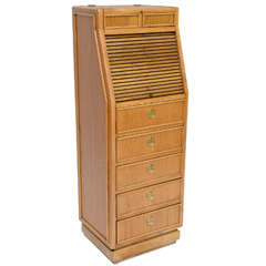 Campaign Style Tall Slender Dresser Valet by American of Martinsville