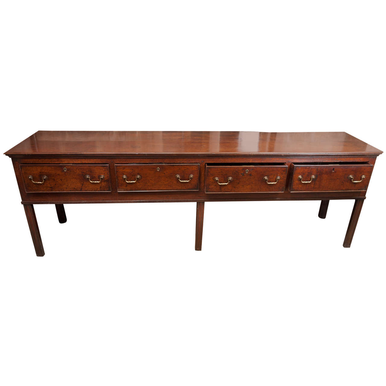 Antique Oak 4 Drawer Dresser 5 For Sale on 1stDibs