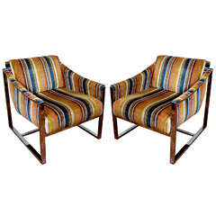 Mid Century Pair of Milo Baughman for Thayer Coggin Chairs Mid Century Pair of Milo Baughman for Thayer Coggin Chairs