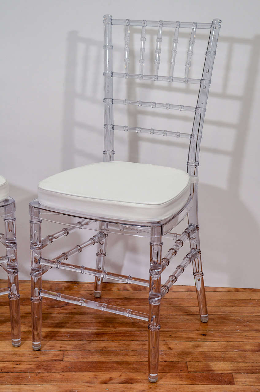 acrylic bamboo chair