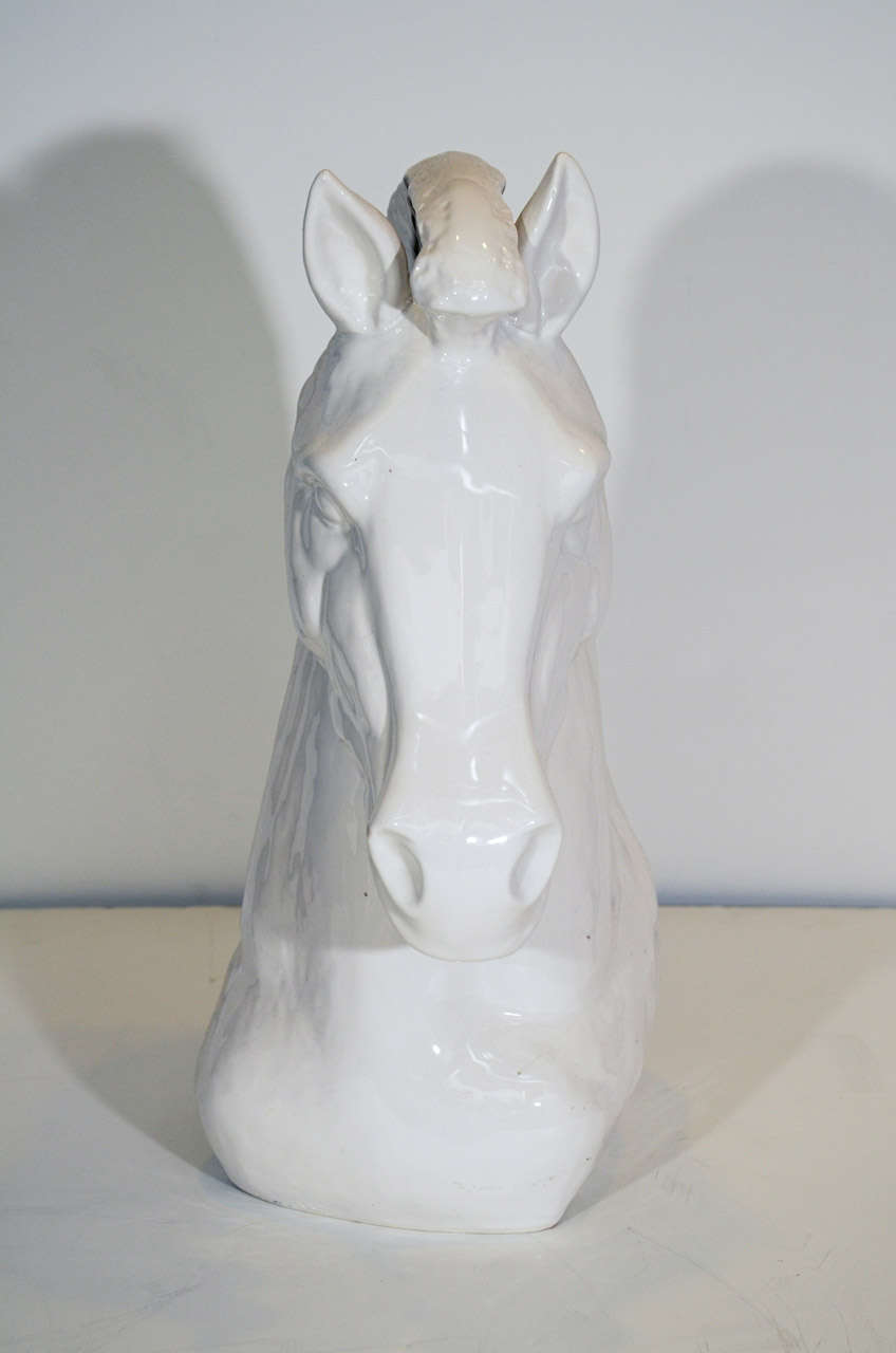 horse head ceramic
