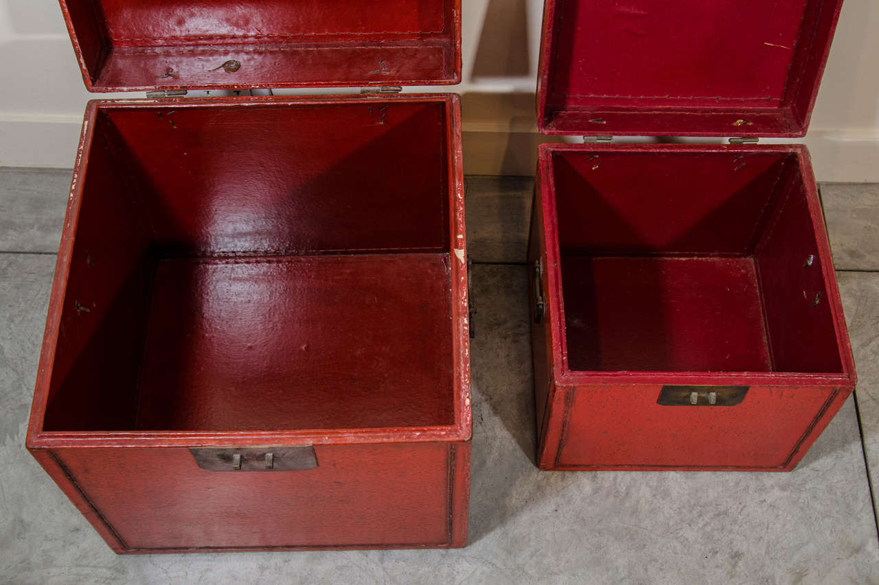 Antique Leather Boxes 2