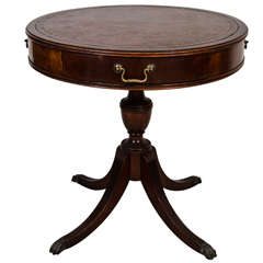 Antique Mahogany Drum Table