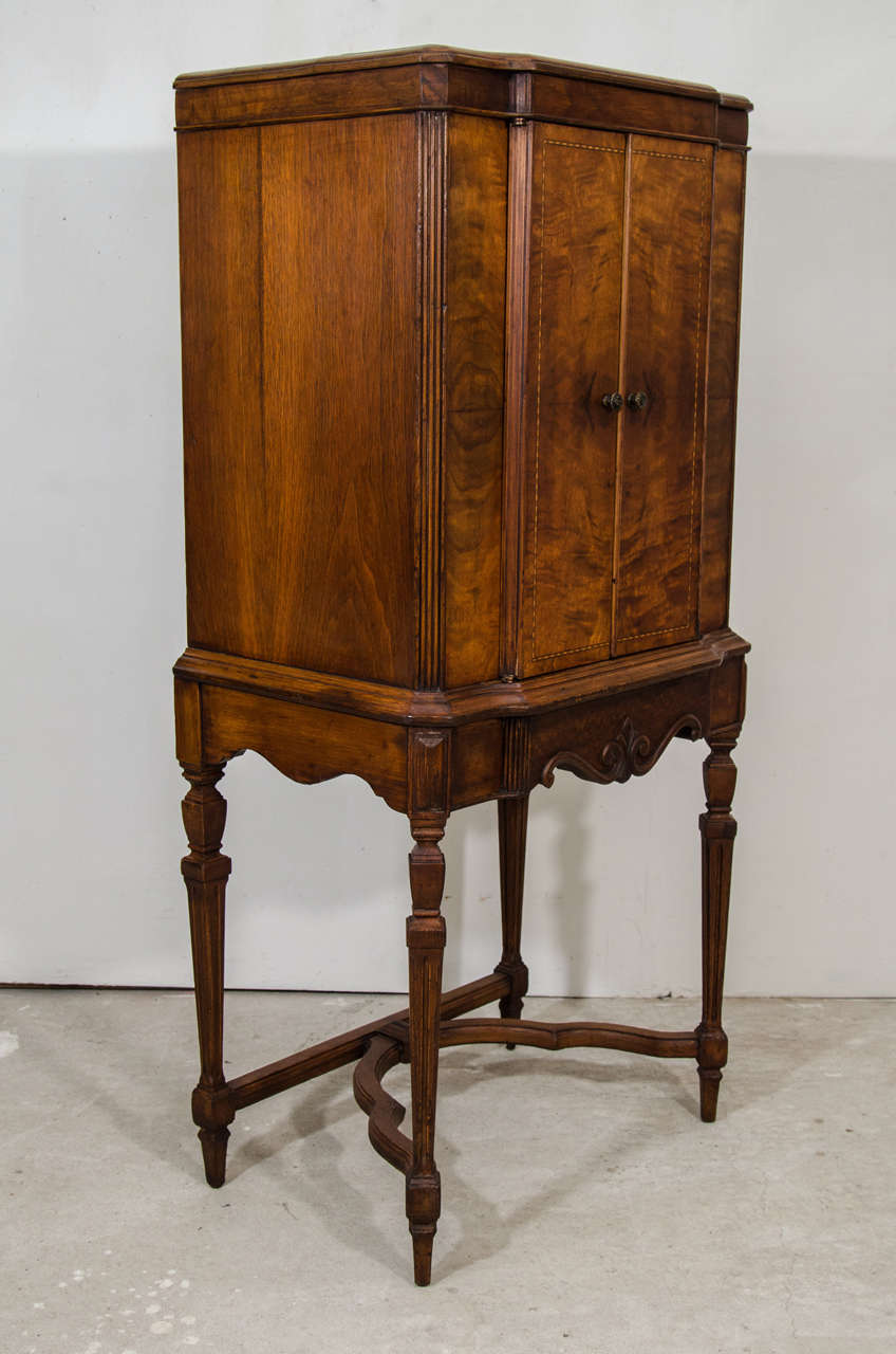 Solid Mahogany Cabinet on Stand