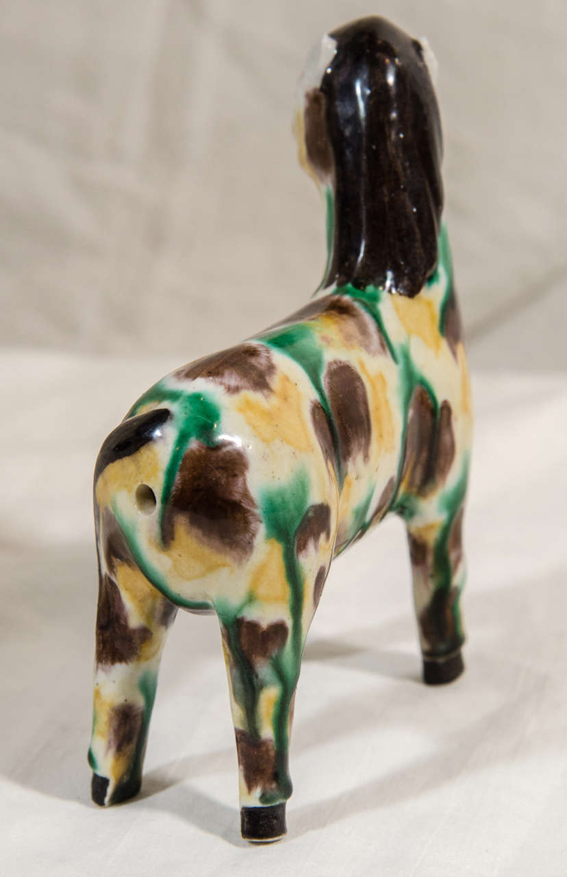 19th Century Sancai Glazed Small Chinese Horse