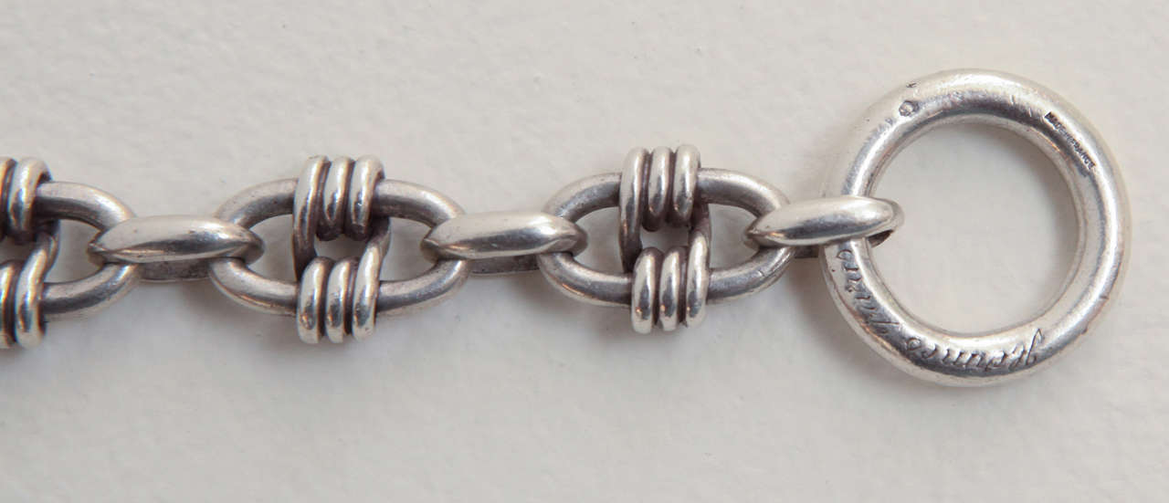 Mid-20th Century Vintage Sterling Silver Hermes Bracelet