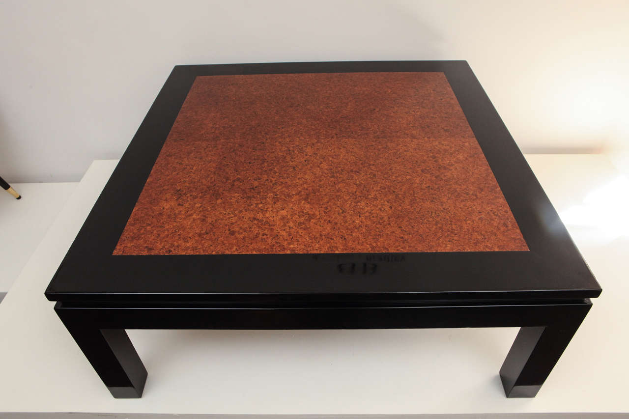 American Square Cocktail Table with Cork Top by Paul Frankl