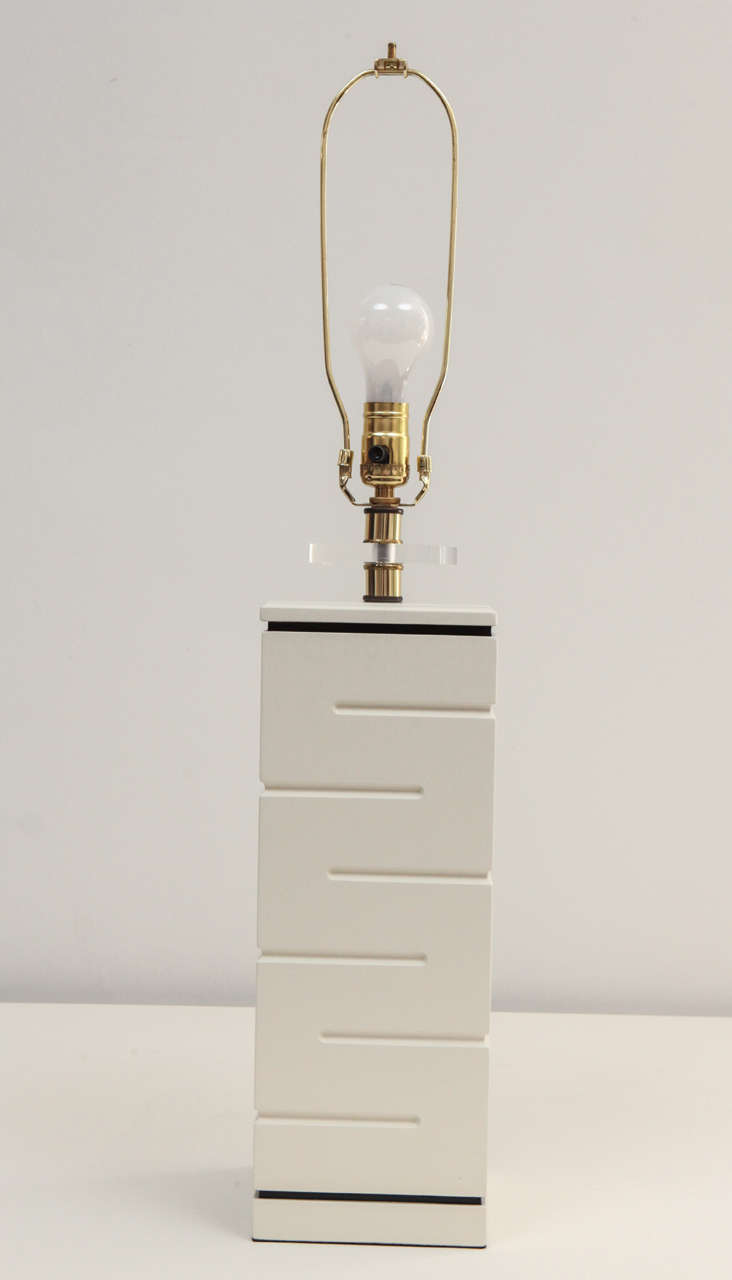 American Edith Norton Table Lamp with Custom Linen Shade