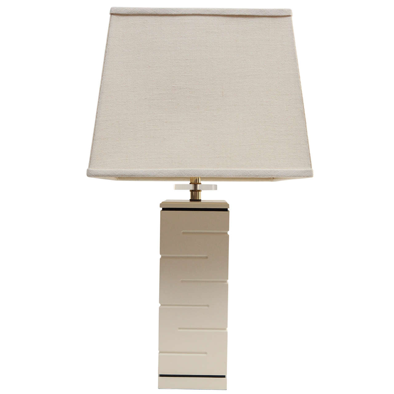 Edith Norton Table Lamp with Custom Linen Shade