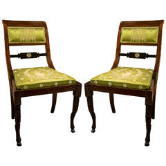 Pair of 19th Century Rosewood Side Chairs