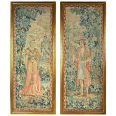 A Pair of Palacial 19th Century Tapestrys.